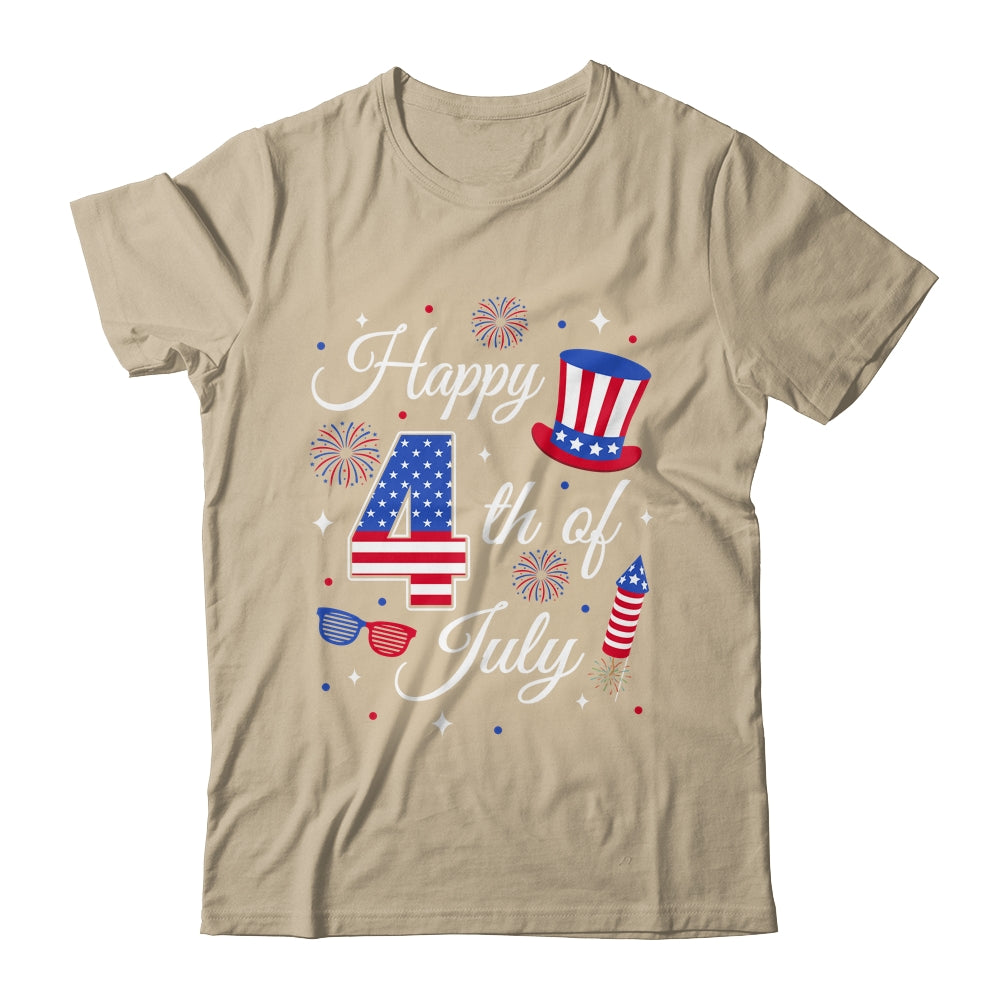 Happy 4th Of July Patriotic American Flag USA Men Women Kids Shirt & Tank Top | teecentury