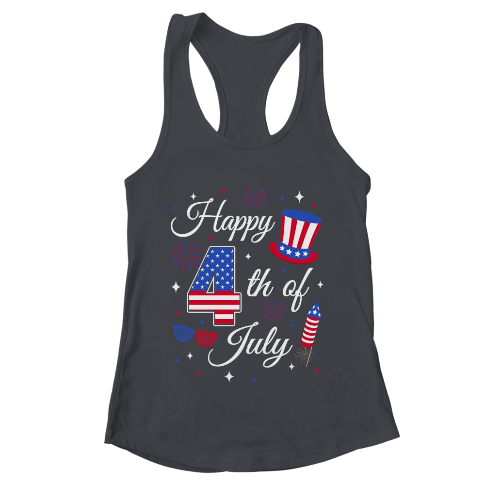 Happy 4th Of July Patriotic American Flag USA Men Women Kids Shirt & Tank Top | teecentury