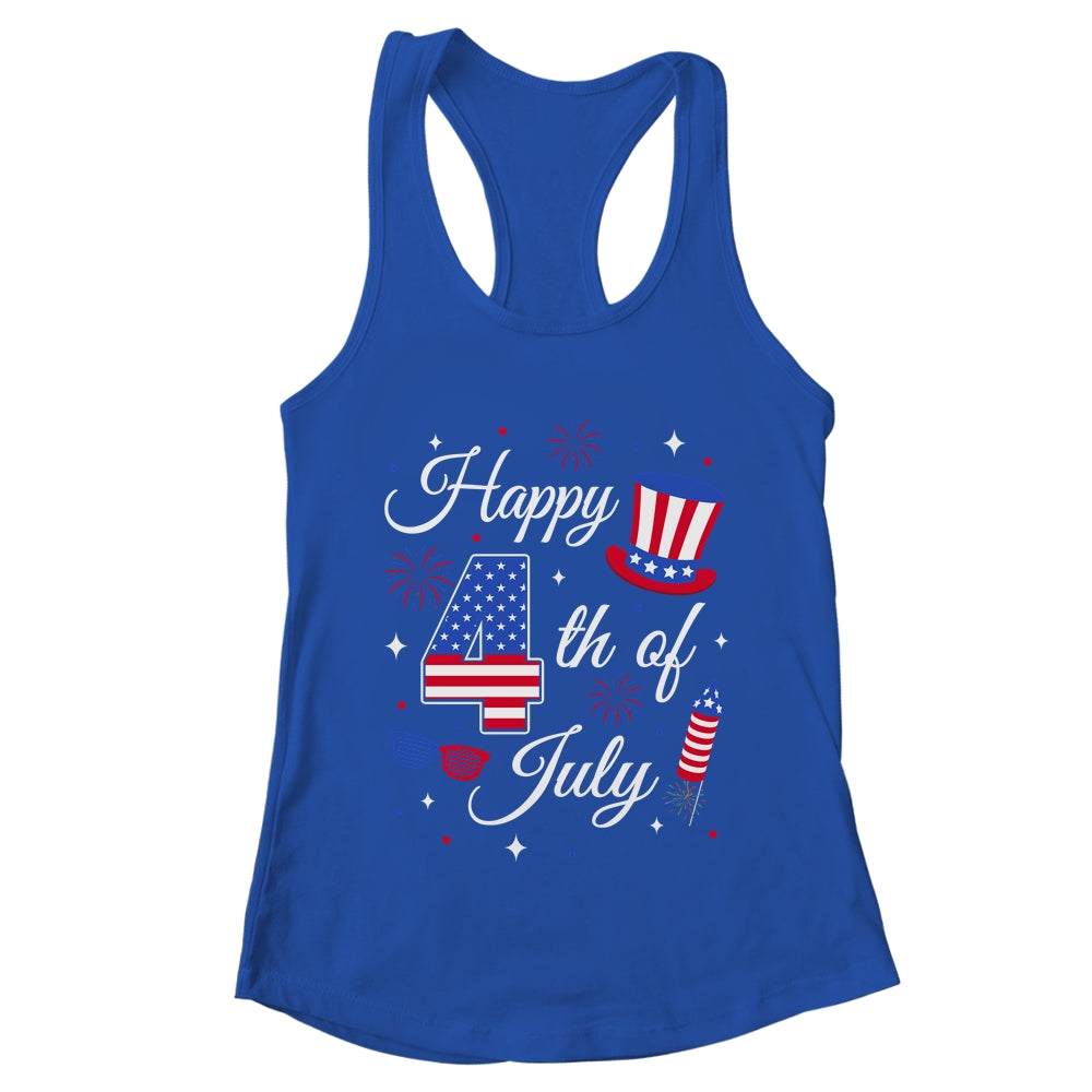 Happy 4th Of July Patriotic American Flag USA Men Women Kids Shirt & Tank Top | teecentury