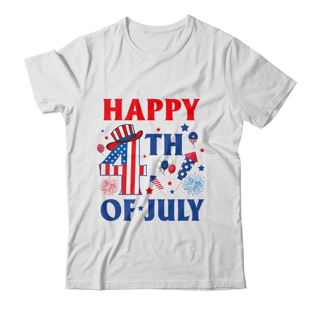 Happy 4th Of July Patriotic American US Flag Men Women Kids Shirt & Tank Top | teecentury