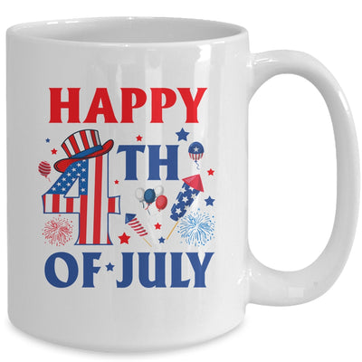 Happy 4th Of July Patriotic American US Flag Men Women Kids Mug | teecentury