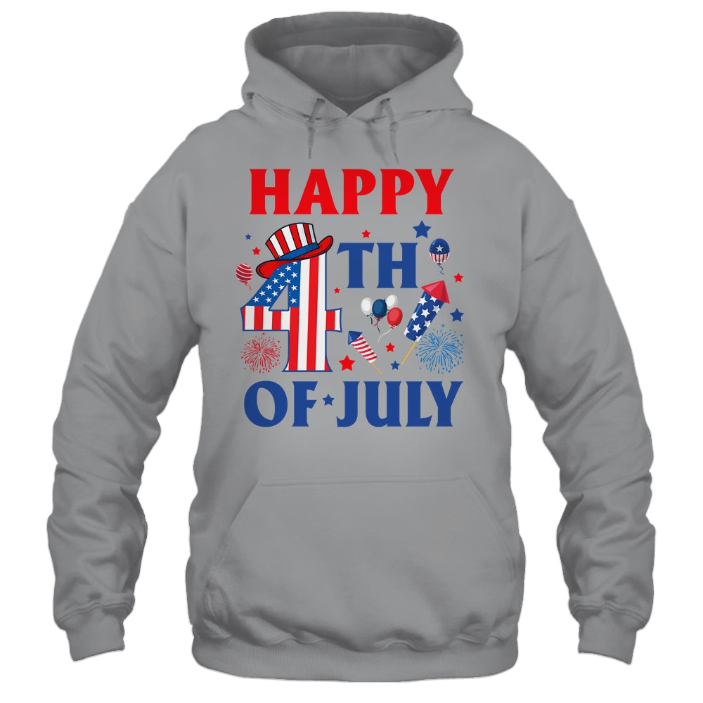 Happy 4th Of July Patriotic American US Flag Men Women Kids Shirt & Tank Top | teecentury