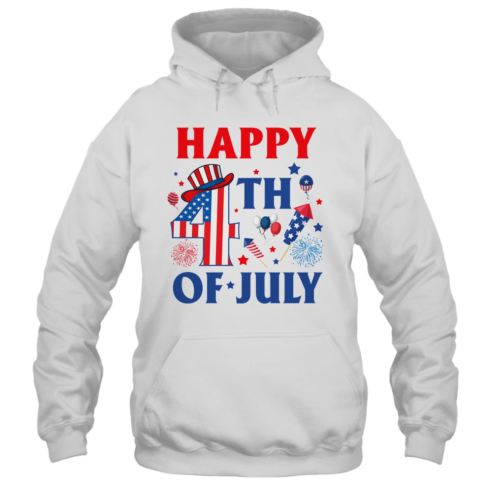 Happy 4th Of July Patriotic American US Flag Men Women Kids Shirt & Tank Top | teecentury