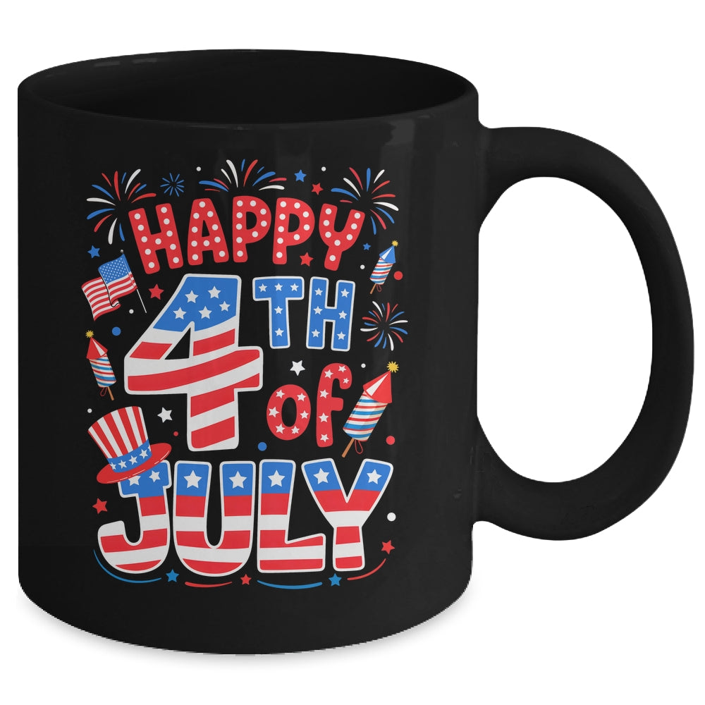 Happy 4th Of July US Flag American 4th Of July Independence Mug | teecentury
