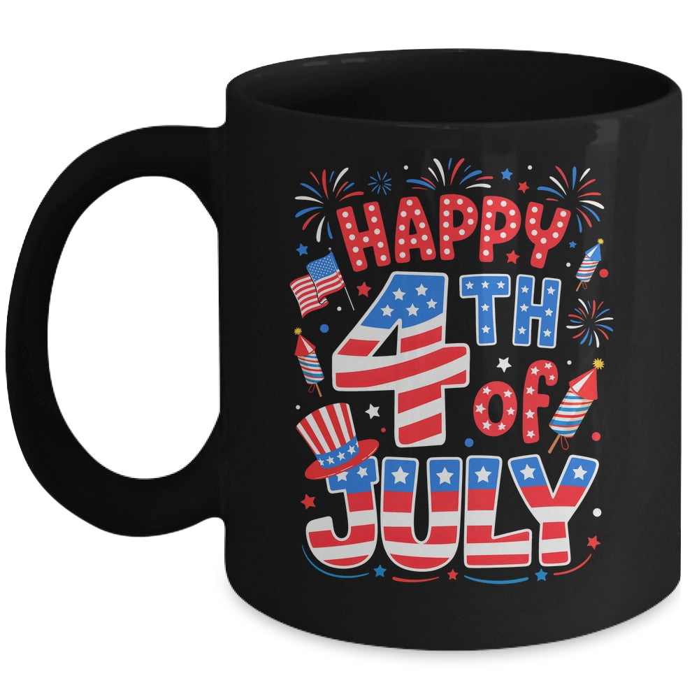 Happy 4th Of July US Flag American 4th Of July Independence Mug | teecentury