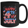 Happy 4th Of July US Flag American 4th Of July Independence Mug | teecentury