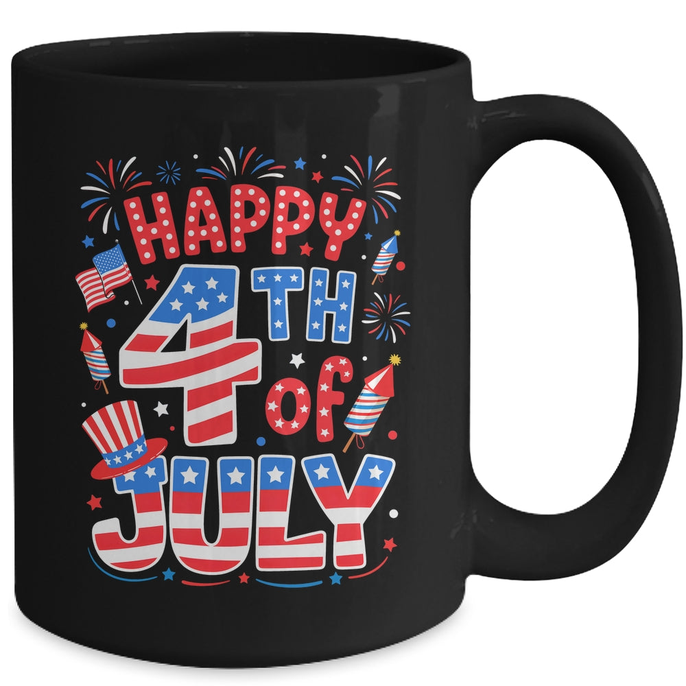 Happy 4th Of July US Flag American 4th Of July Independence Mug | teecentury