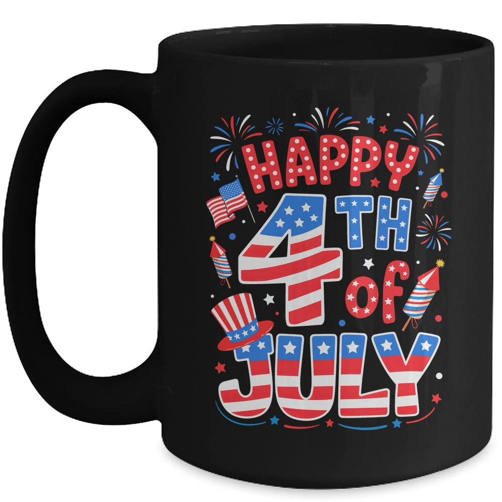 Happy 4th Of July US Flag American 4th Of July Independence Mug | teecentury