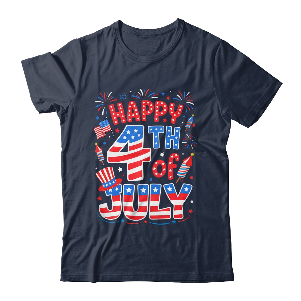 Happy 4th Of July US Flag American 4th Of July Independence Shirt & Tank Top | teecentury