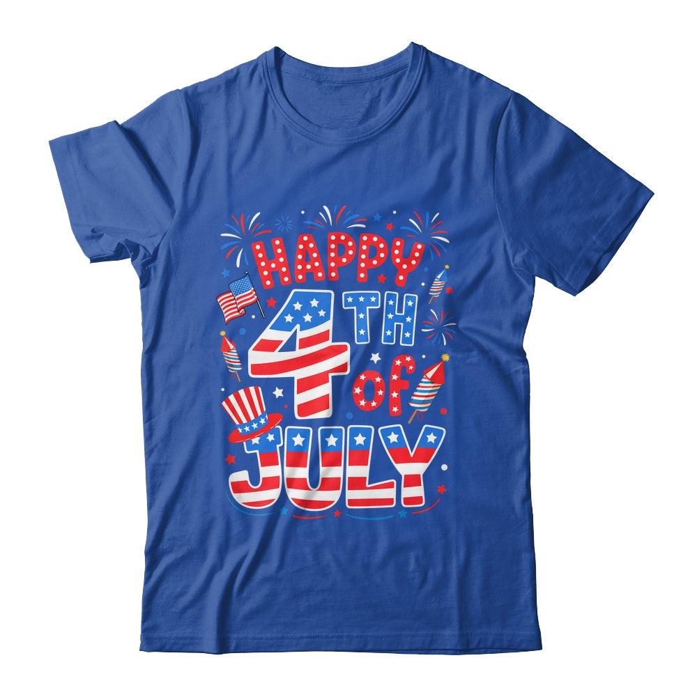 Happy 4th Of July US Flag American 4th Of July Independence Shirt & Tank Top | teecentury