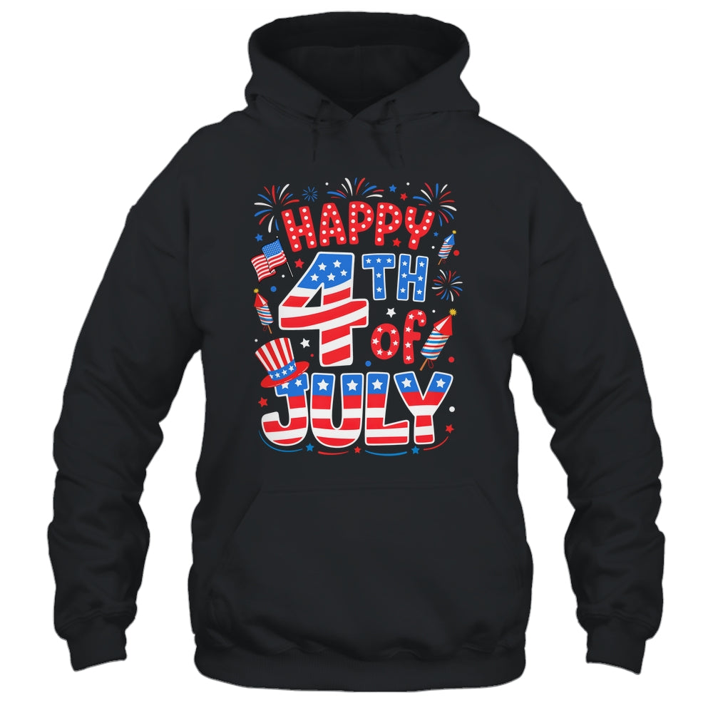 Happy 4th Of July US Flag American 4th Of July Independence Shirt & Tank Top | teecentury