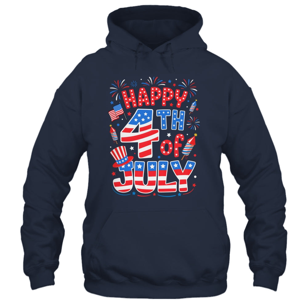 Happy 4th Of July US Flag American 4th Of July Independence Shirt & Tank Top | teecentury