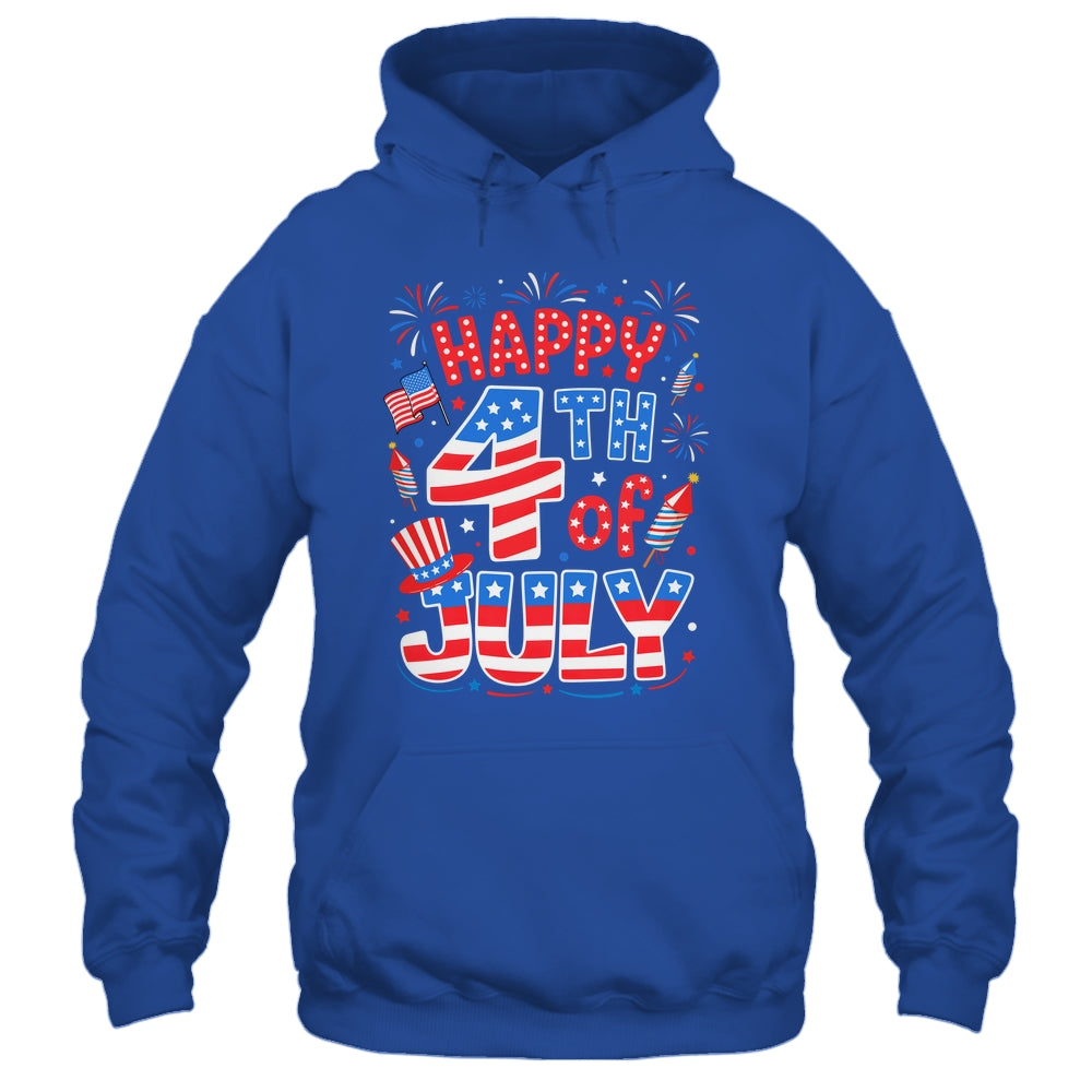 Happy 4th Of July US Flag American 4th Of July Independence Shirt & Tank Top | teecentury