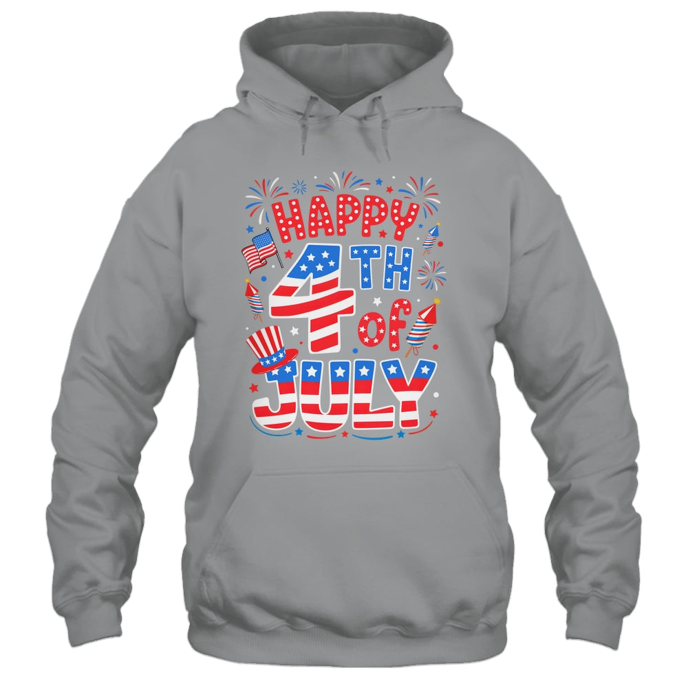 Happy 4th Of July US Flag American 4th Of July Independence Shirt & Tank Top | teecentury