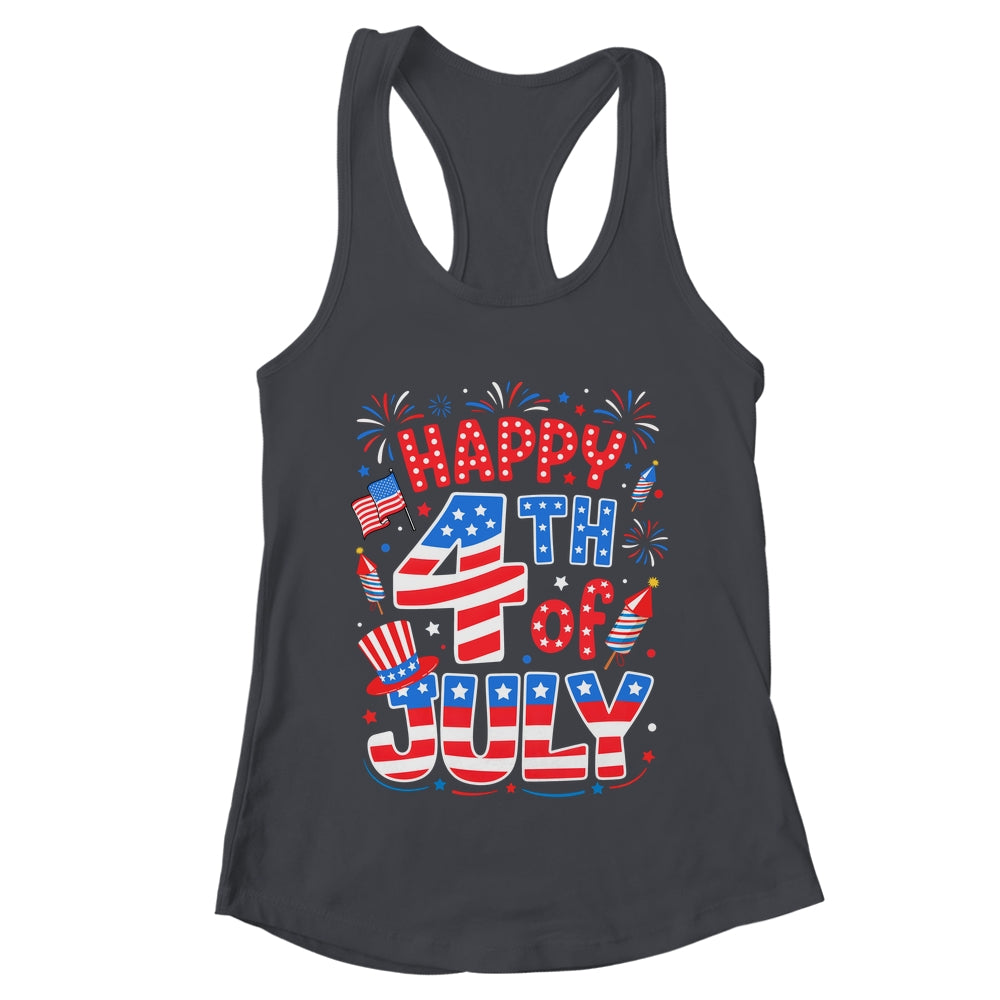 Happy 4th Of July US Flag American 4th Of July Independence Shirt & Tank Top | teecentury