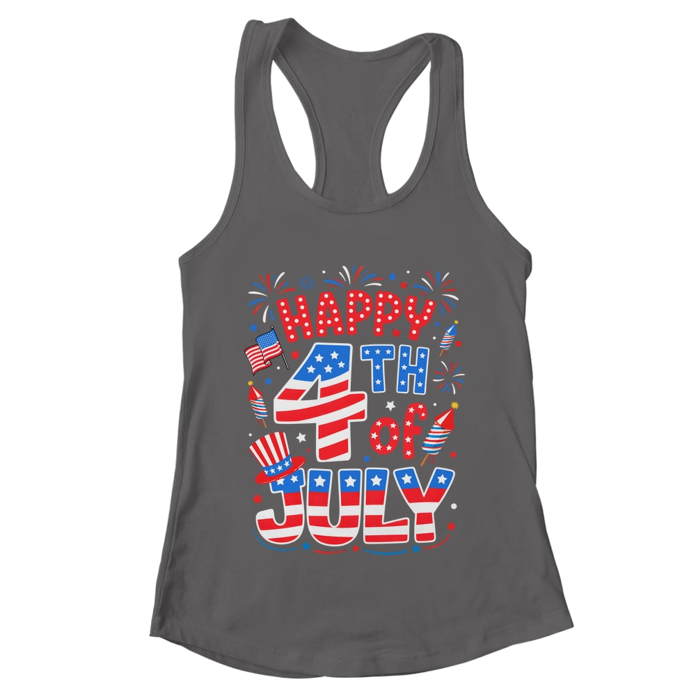 Happy 4th Of July US Flag American 4th Of July Independence Shirt & Tank Top | teecentury