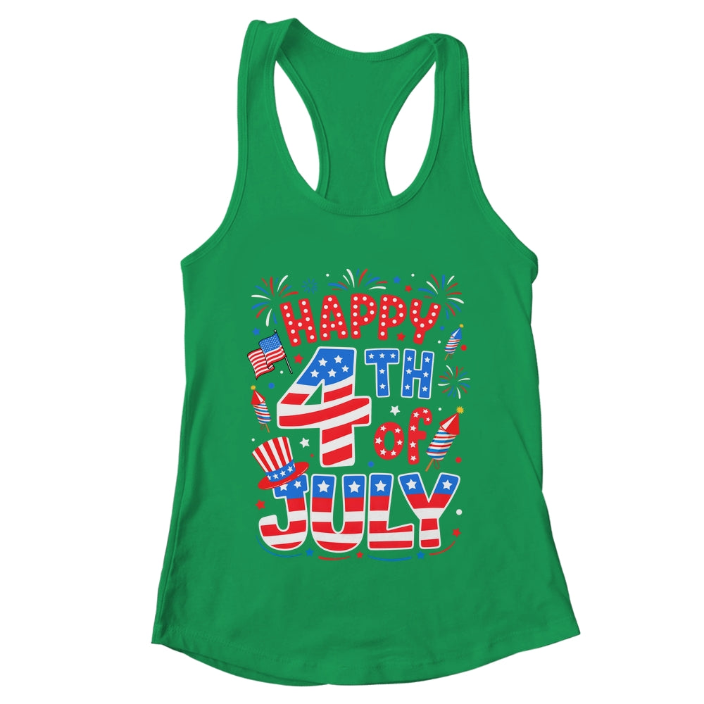 Happy 4th Of July US Flag American 4th Of July Independence Shirt & Tank Top | teecentury