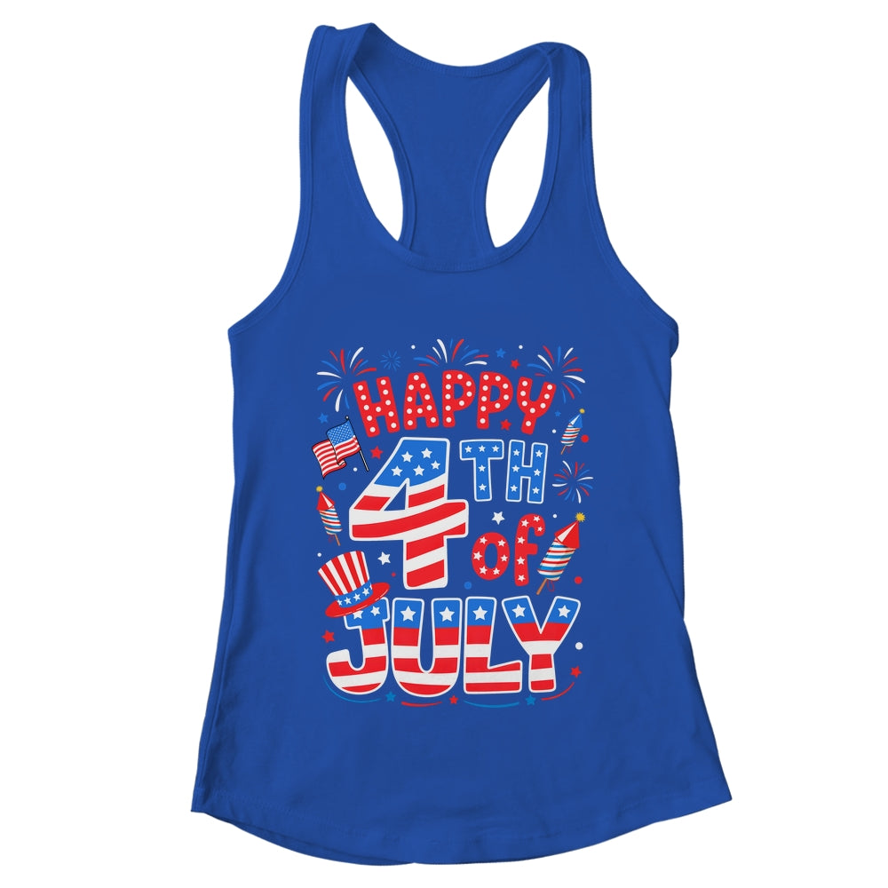 Happy 4th Of July US Flag American 4th Of July Independence Shirt & Tank Top | teecentury
