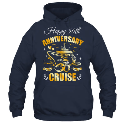 Happy 50th Anniversary Cruise Wedding Matching Husband Wife Shirt & Tank Top | teecentury