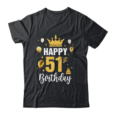 Happy 51st Birthday Idea For 51 Years Old Man And Woman Shirt & Tank Top | teecentury