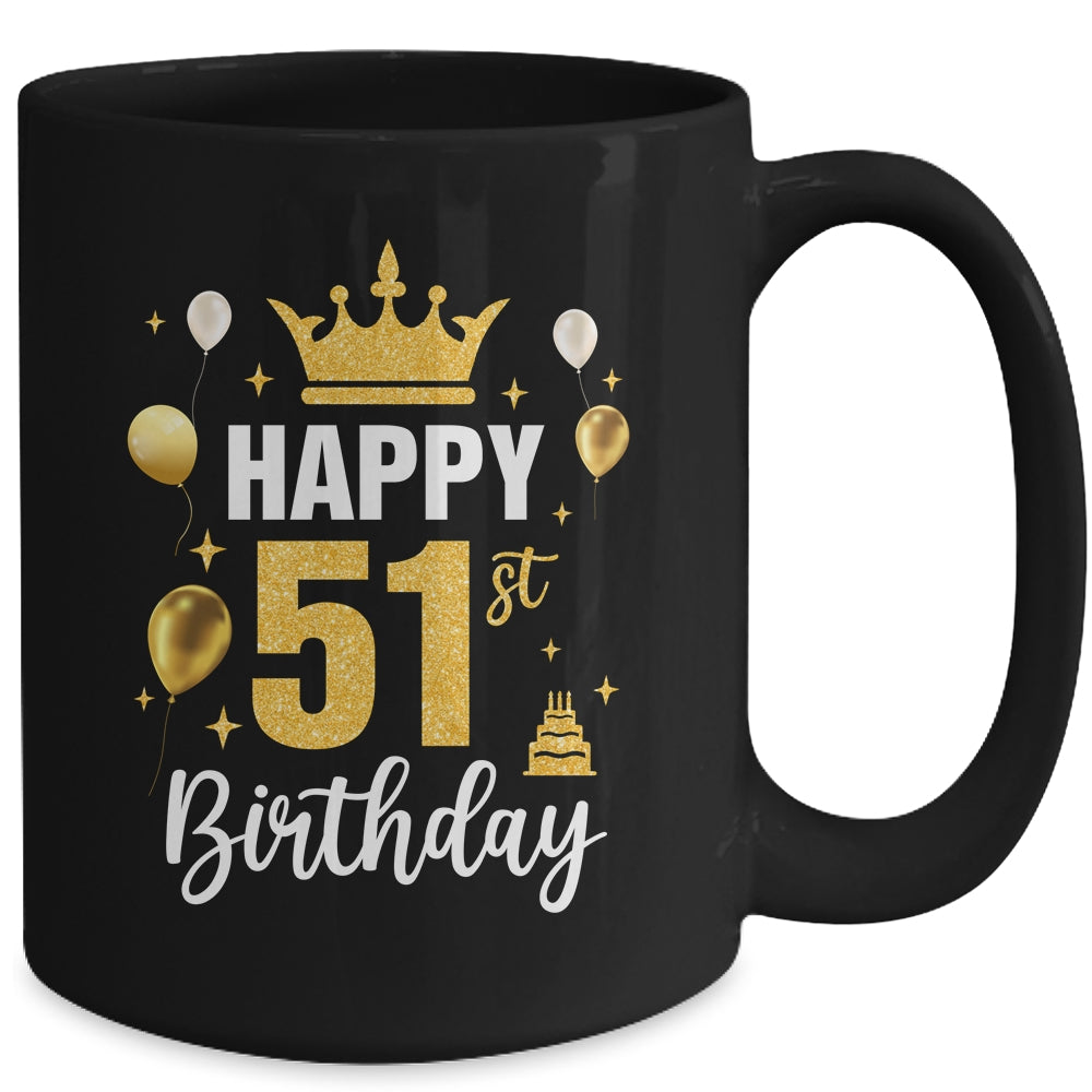 Happy 51st Birthday Idea For 51 Years Old Man And Woman Mug | teecentury