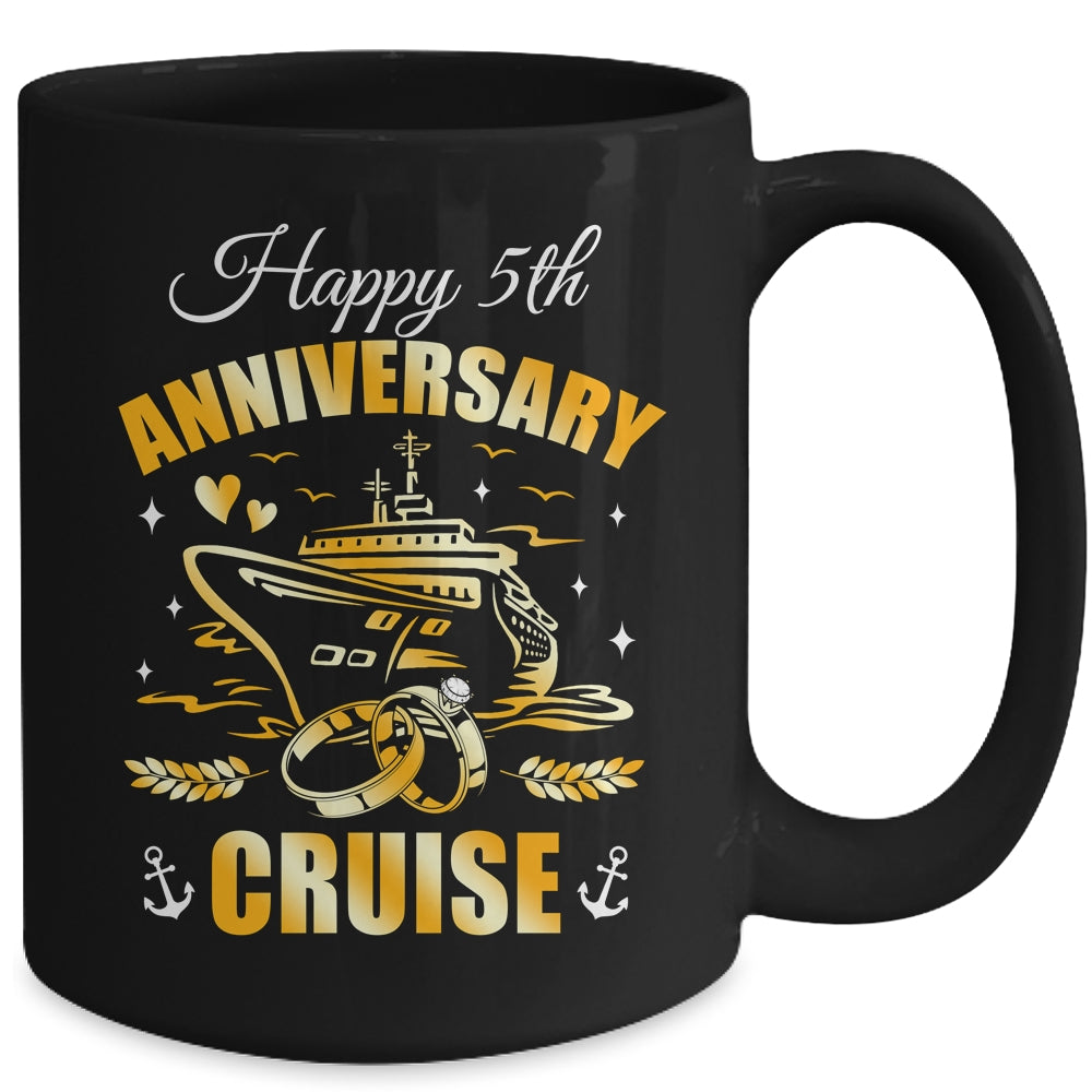 Happy 5th Anniversary Cruise Wedding Matching Husband Wife Mug | teecentury