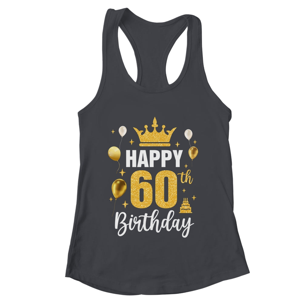 Happy 60th Birthday Idea For 60 Years Old Man And Woman Shirt & Tank Top | teecentury