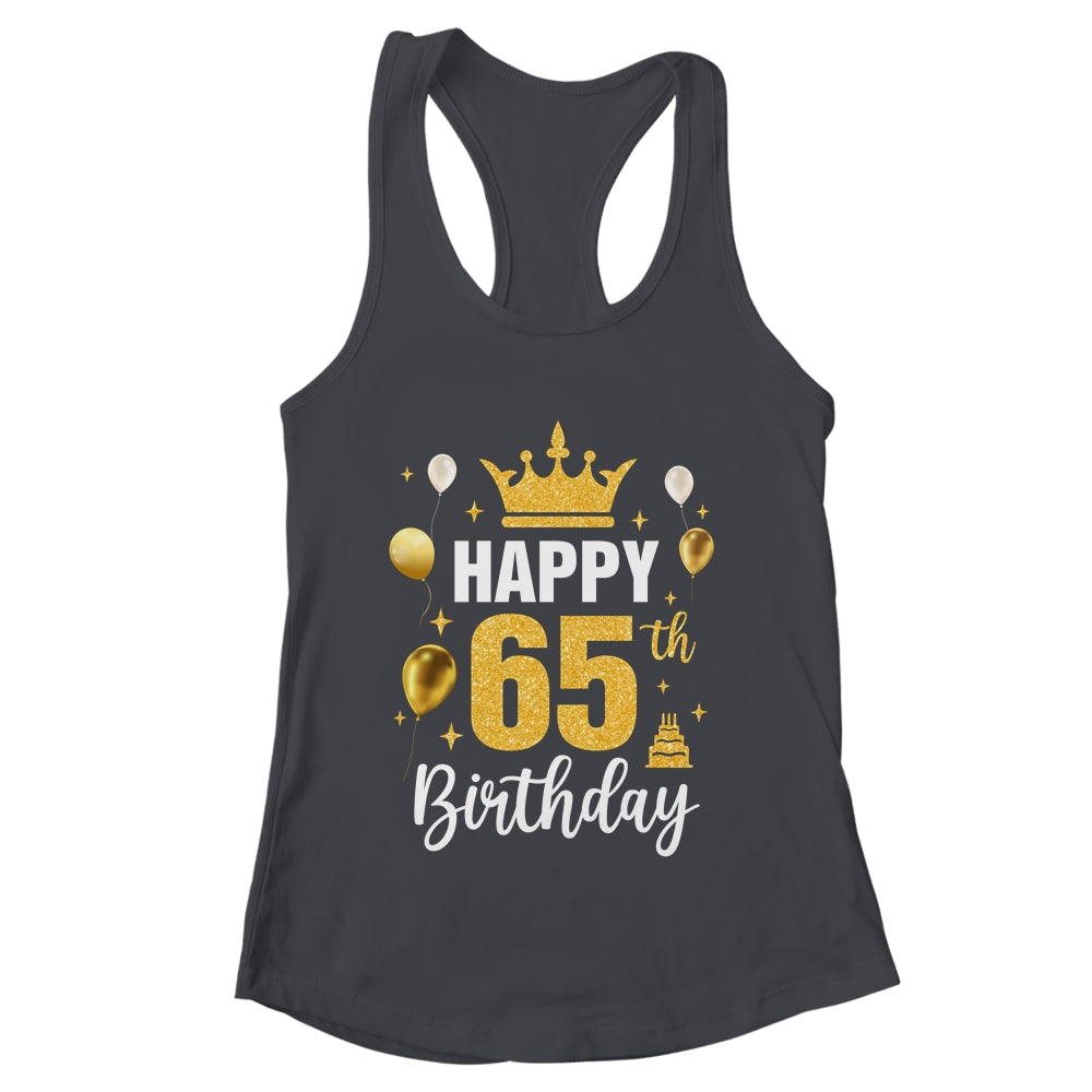 Happy 65th Birthday Idea For 65 Years Old Man And Woman Shirt & Tank Top | teecentury