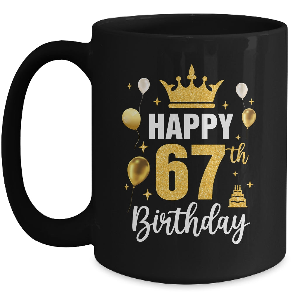 Happy 67th Birthday Idea For 67 Years Old Man And Woman Mug | teecentury