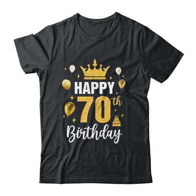 Happy 70th Birthday Idea For 70 Years Old Man And Woman Shirt & Tank Top | teecentury