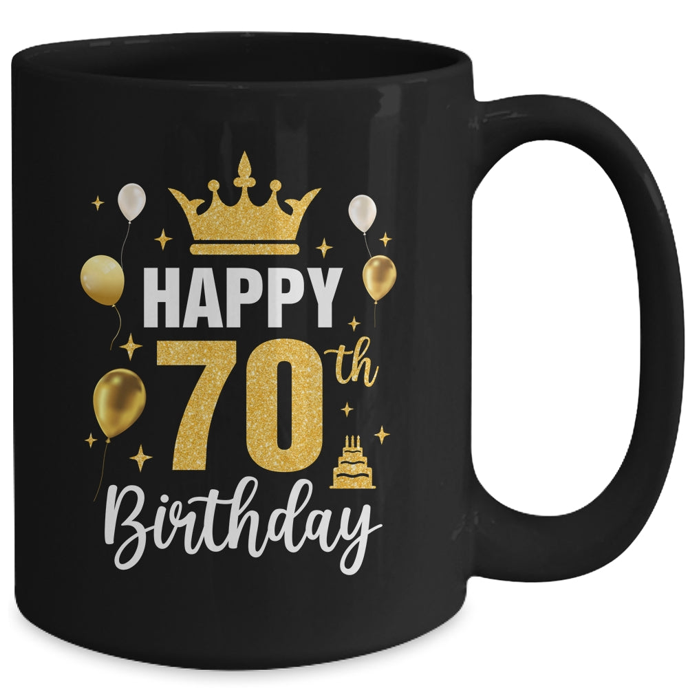 Happy 70th Birthday Idea For 70 Years Old Man And Woman Mug | teecentury