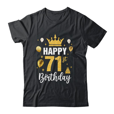 Happy 71st Birthday Idea For 71 Years Old Man And Woman Shirt & Tank Top | teecentury