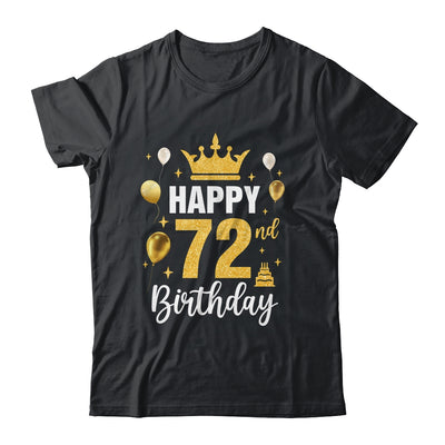 Happy 72nd Birthday Idea For 72 Years Old Man And Woman Shirt & Tank Top | teecentury