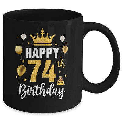 Happy 74th Birthday Idea For 74 Years Old Man And Woman Mug | teecentury