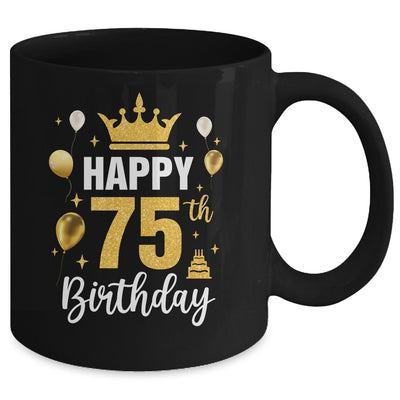 Happy 75th Birthday Idea For 75 Years Old Man And Woman Mug | teecentury
