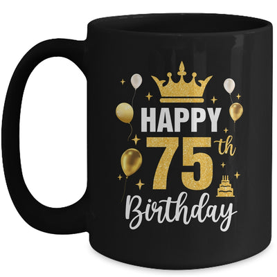 Happy 75th Birthday Idea For 75 Years Old Man And Woman Mug | teecentury