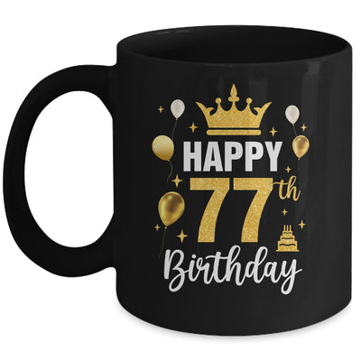 Happy 77th Birthday Idea For 77 Years Old Man And Woman Mug | teecentury