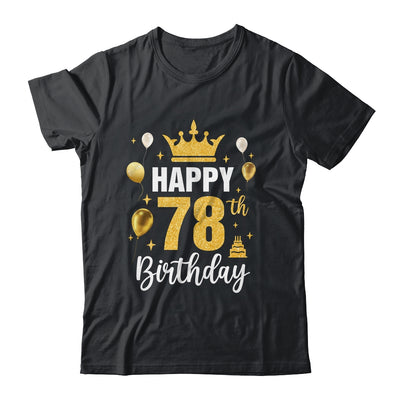 Happy 78th Birthday Idea For 78 Years Old Man And Woman Shirt & Tank Top | teecentury
