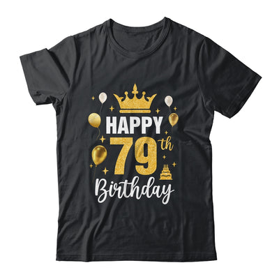 Happy 79th Birthday Idea For 79 Years Old Man And Woman Shirt & Tank Top | teecentury