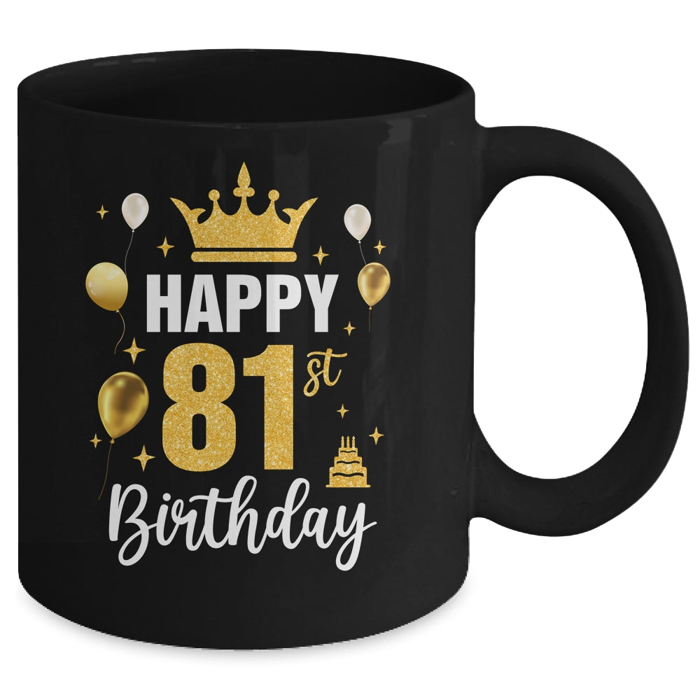 Happy 81st Birthday Idea For 81 Years Old Man And Woman Mug | teecentury