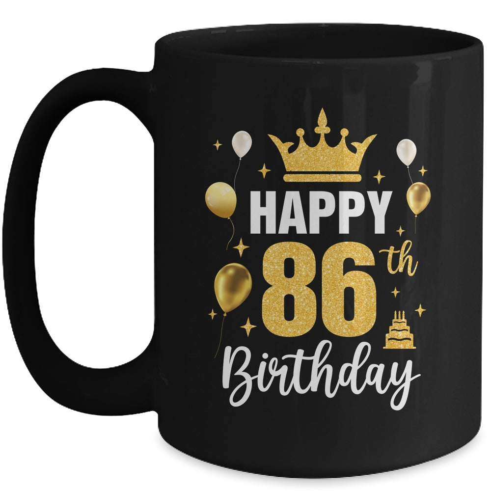 Happy 86th Birthday Idea For 86 Years Old Man And Woman Mug | teecentury