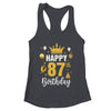Happy 87th Birthday Idea For 87 Years Old Man And Woman Shirt & Tank Top | teecentury