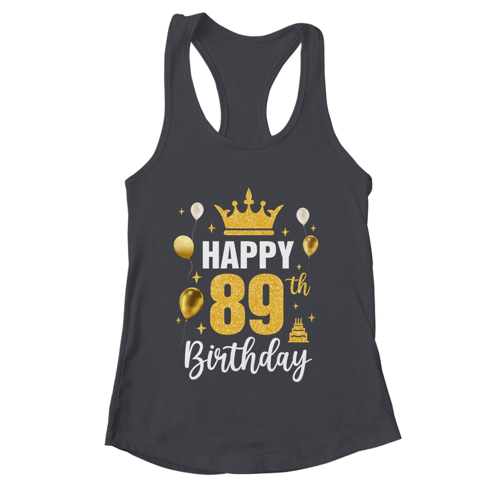Happy 89th Birthday Idea For 89 Years Old Man And Woman Shirt & Tank Top | teecentury