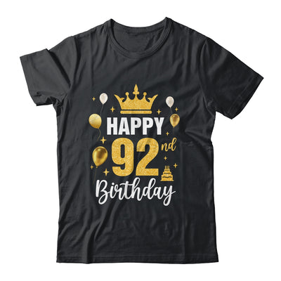 Happy 92nd Birthday Idea For 92 Years Old Man And Woman Shirt & Tank Top | teecentury