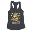 Happy 92nd Birthday Idea For 92 Years Old Man And Woman Shirt & Tank Top | teecentury