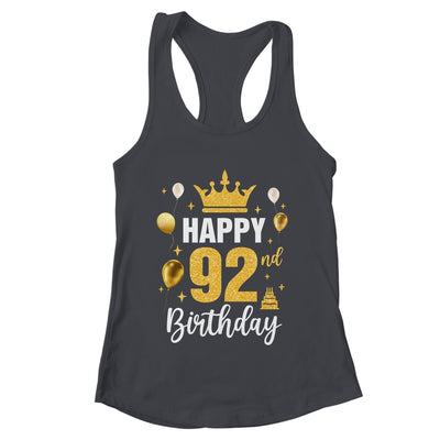 Happy 92nd Birthday Idea For 92 Years Old Man And Woman Shirt & Tank Top | teecentury