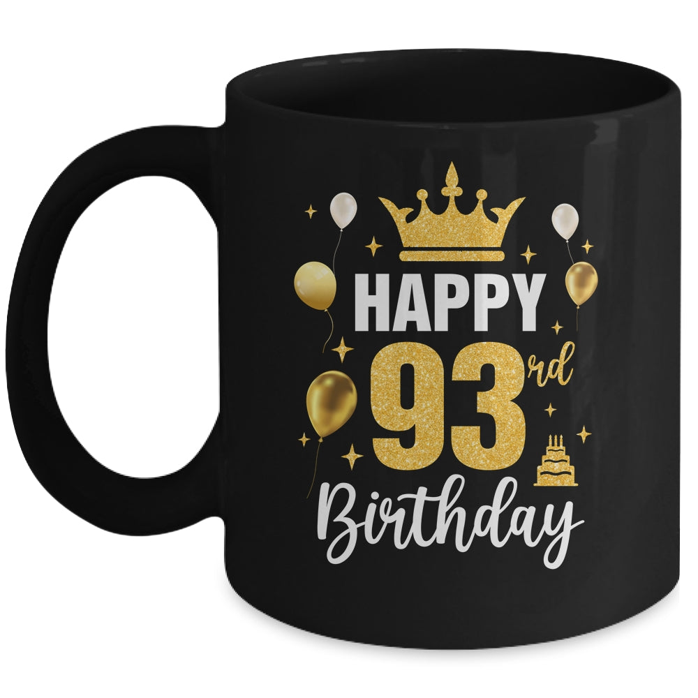 Happy 93rd Birthday Idea For 93 Years Old Man And Woman Mug | teecentury