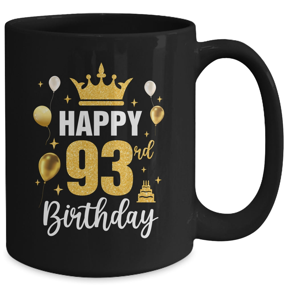 Happy 93rd Birthday Idea For 93 Years Old Man And Woman Mug | teecentury