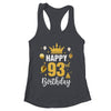 Happy 93rd Birthday Idea For 93 Years Old Man And Woman Shirt & Tank Top | teecentury