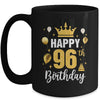 Happy 96th Birthday Idea For 96 Years Old Man And Woman Mug | teecentury